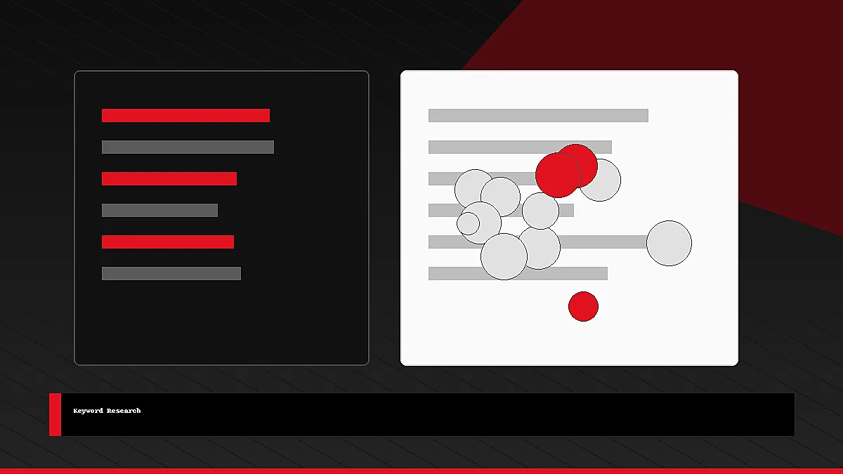 Keyword research data visualisation